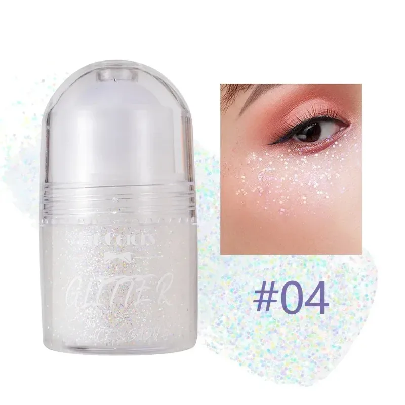 Sparkling Sequins Glitter GEL Face Body Eye ภาพวาด Shine Liquid สีขาว Silvery Pearl GLOSS Eye Brighten STAGE แต่งหน้าตกแต่ง — image 11