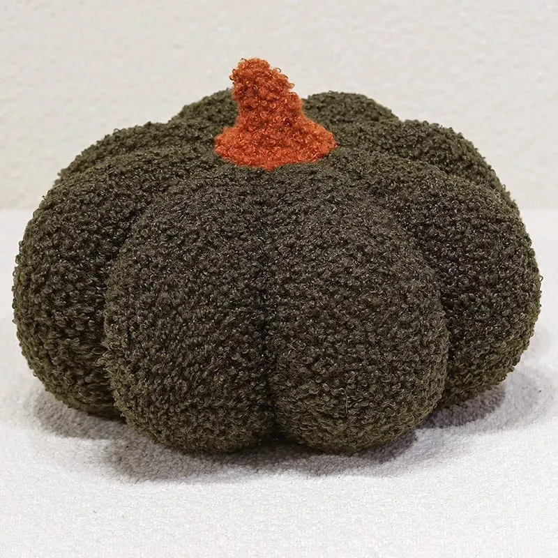 Mehrfarbiges Kürbis-Plüschkissen, weich gefülltes Kürbiskissen, Heimdekoration, süßes Plüschtier, Halloween-Geschenk, Nachttischkissen