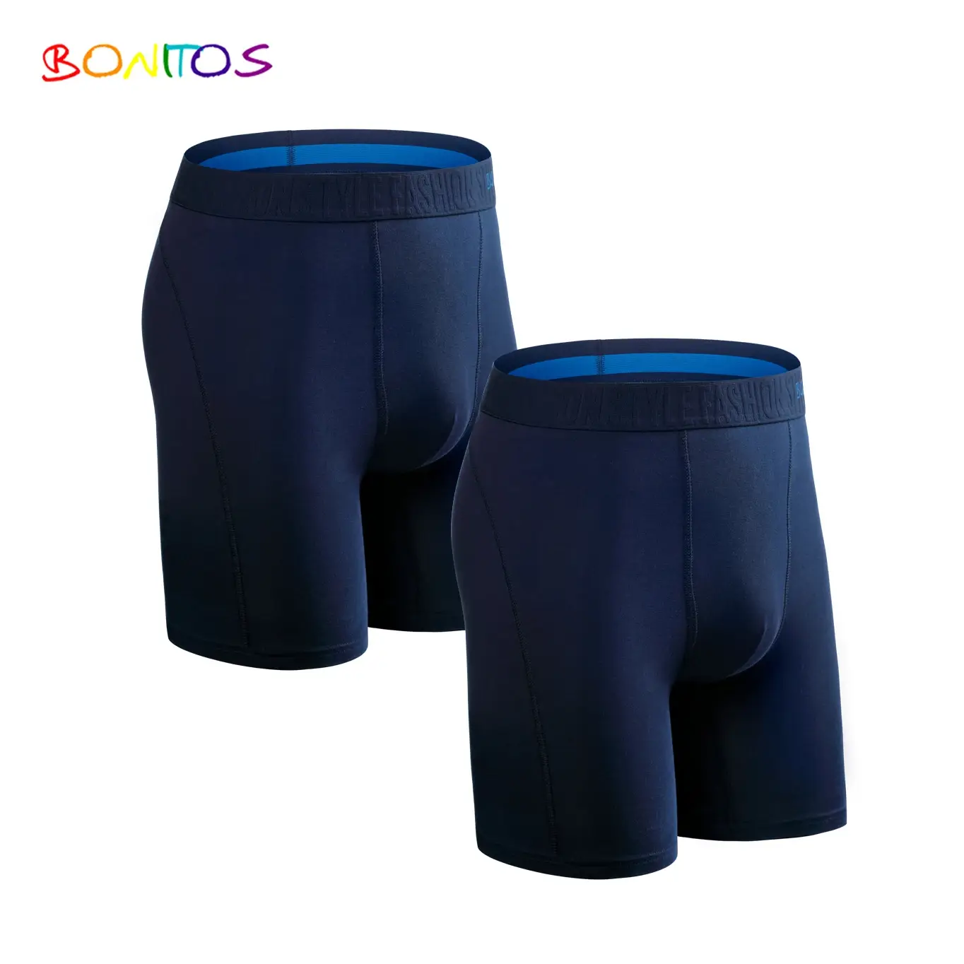 2pcs Pack Long Leg Boxer Shorts Men Panties Kit Homme Underpants Boxershorts Slip Underwear for Man Cotton Male Sexy Set Box Gym — image 5