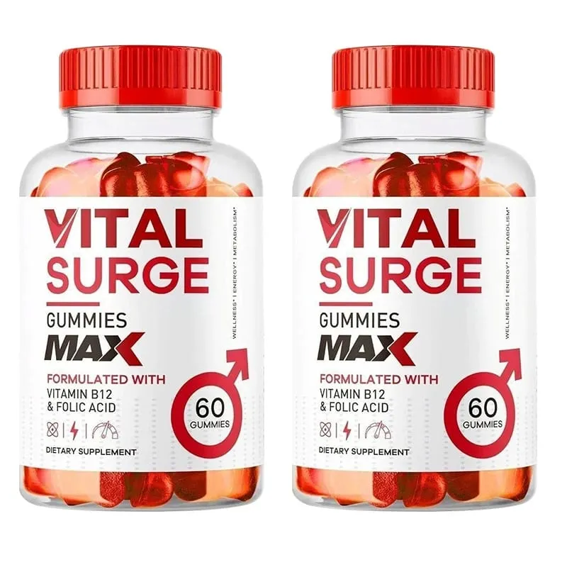Vital Surge อาหารเสริมชาย Gummies สำหรับผู้ชาย 60 Count - โภชนาการเพื่อสุขภาพชาย — image 6