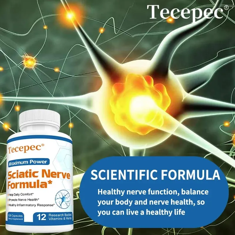 Iskias Health Support - Ischias Relief Supplement Vitamin B Complex - Nerve Health Anti-inflammatorisk og nervestøtte formel — image 2