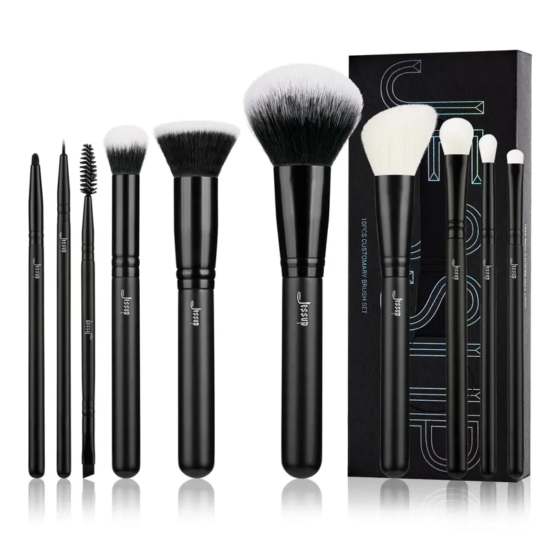 Jessup Makeup Børster Sæt 10-14 stk Make Up Brush Contour Foundation Powder Eyeshadow Highlight Blending Concealer Liner T336 — image 11