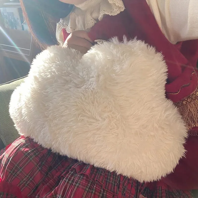 Bantal Berbulu Mainan Mewah Awan Bintang Bulan Putih Boneka Kartun Comel Cuaca Bantal Boleh Peluk Hiasan Bilik Tidur Kusyen Sofa — image 7