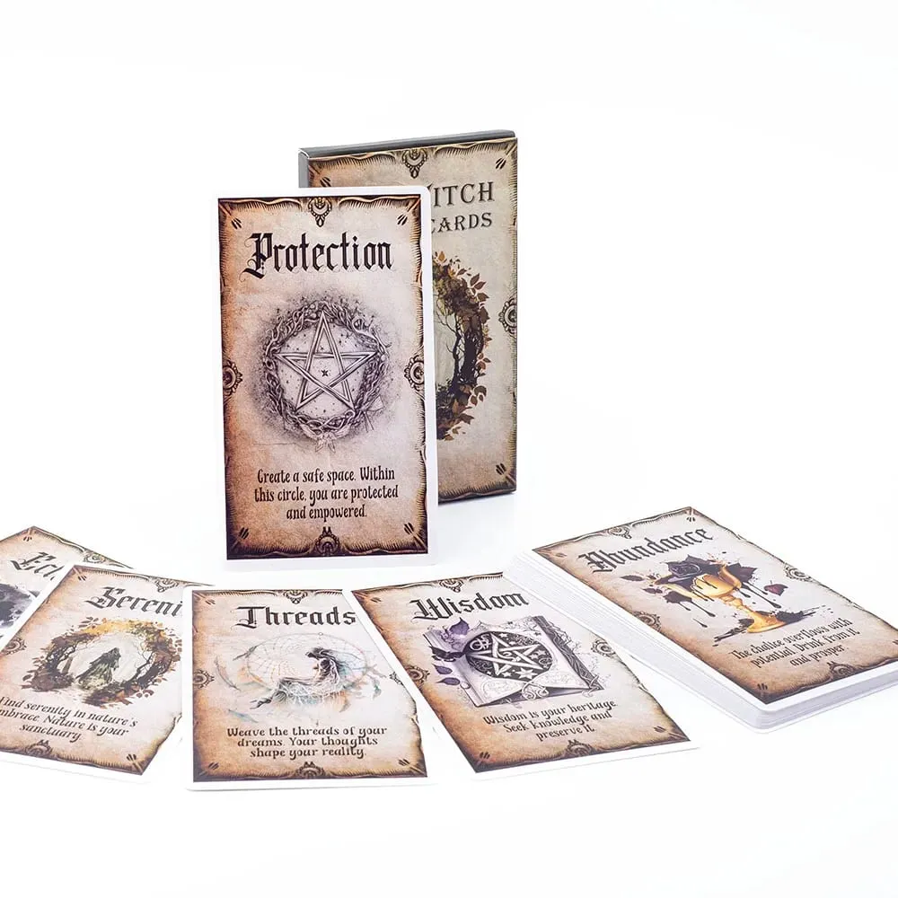 Sábio bruxa oracle cartões um baralho de 20 cartas de alta qualidade tarô lazer entretenimento reuniões familiares cartas de jogo de tabuleiro 12x7cm — image 1