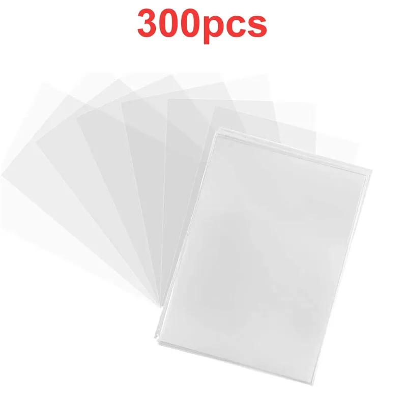 100 pezzi copertura trasparente per carte da gioco custodia protettiva trasparente per Pokmones gioco da tavolo ID cartella commerciale custodia per foto kit giocattolo — image 9