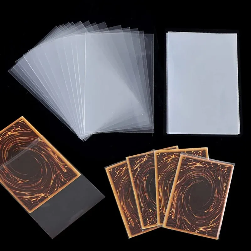 100-500Pcs Card Sleeves Transparent Cover Clear Protector Cards Holder For Board Playing Game ID Trading Folder Photo Pouch — image 1