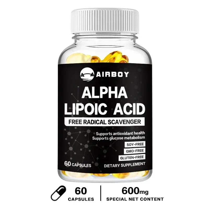 Alpha Lipoic Acid Softgels - Supports Nervous System Health Powerful Antioxidant Promotes Metabolism Healthy Aging — image 11