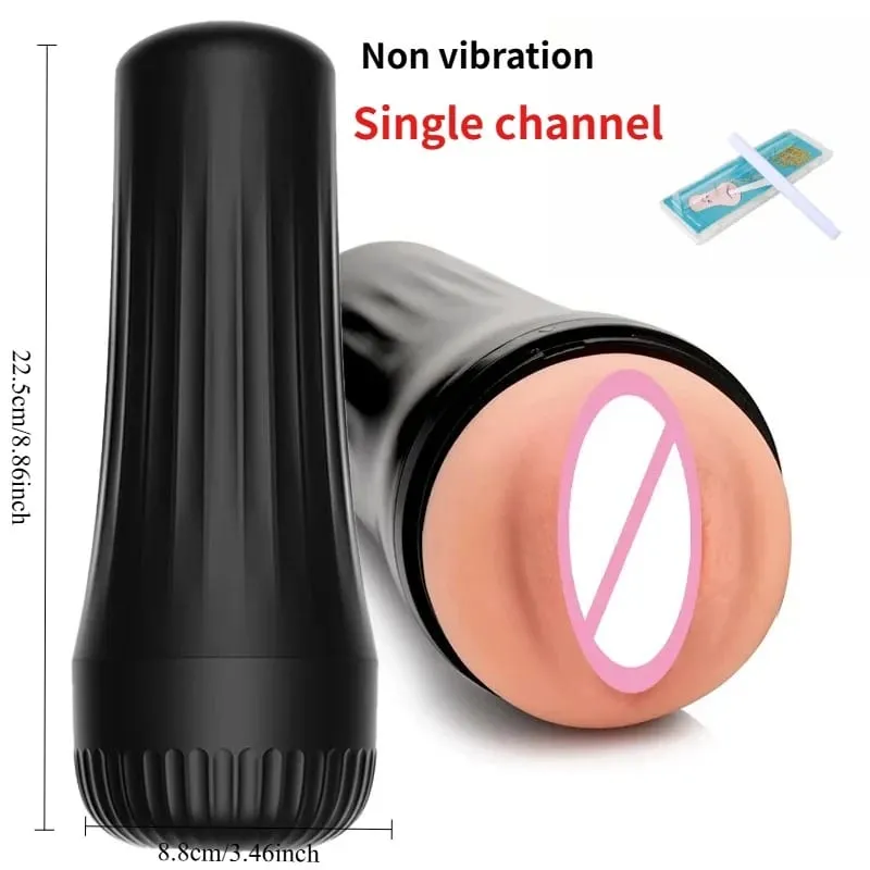 2 IN 1 Realistico Artificiale Della Vagina per Gli Uomini Tazza del Masturbatore Gola Profonda Pompino Massaggiatore Figa Tascabile Pene Erotico Giocattoli Del Sesso Per Adulti — image 9