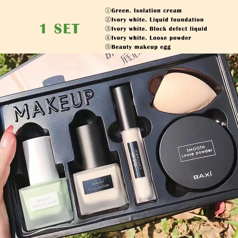 Maquillaje en polvo facial, base de maquillaje mate, crema para rostro, corrector profesional de círculo oscuro, crema correctora líquida cosmética