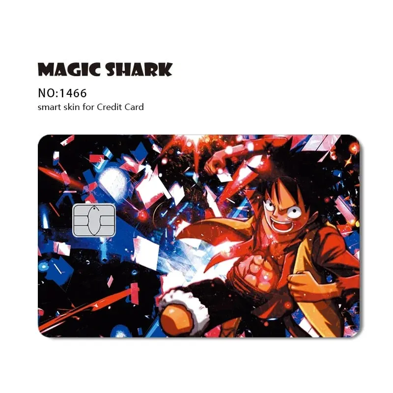 Hot Sale Maigc Shark Anime Chopper Luffy Nami Waterproof Front Side Sticker Film Skin for Credit Debit Card — image 19