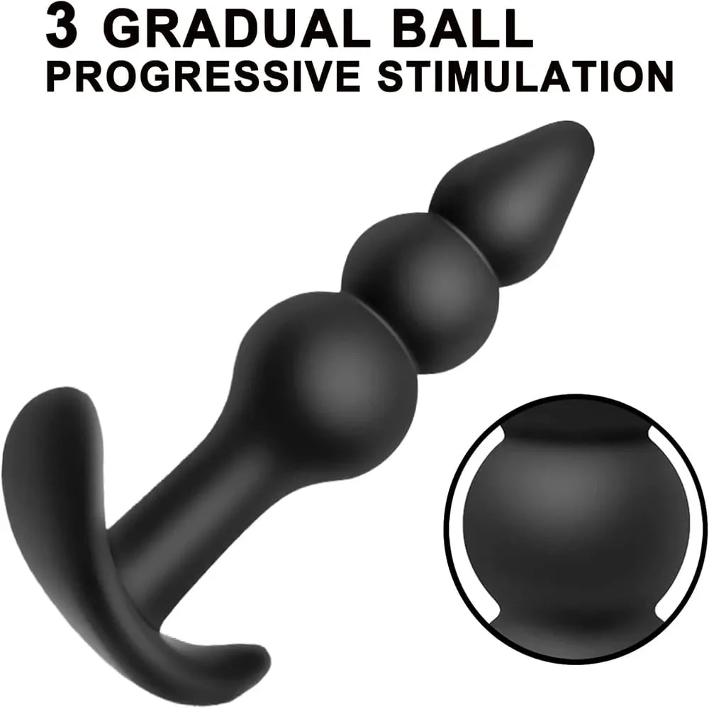 Silikonové dildo Anální kolíky Zarážka na tupo Dilatátor Masážní přístroj prostaty Vaginální stimulátor Sexuální hračky pro dospělé pro muže/ženy Trenér — image 3