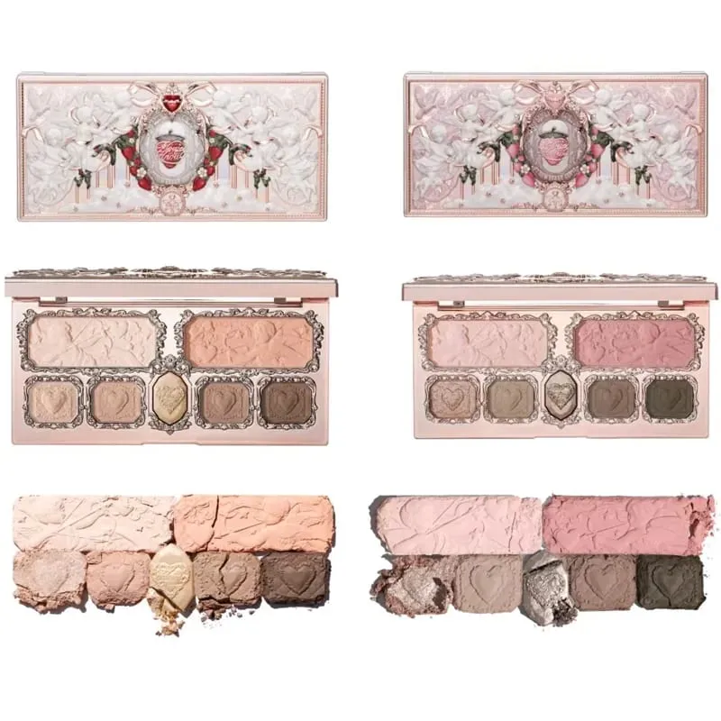 Flower Knows Strawberry Cupid Collection Make-up-Set, komplette professionelle Gesichtspalette, Rouge, Lidschatten, Lippencreme, feste Parfüm-Sets — image 4