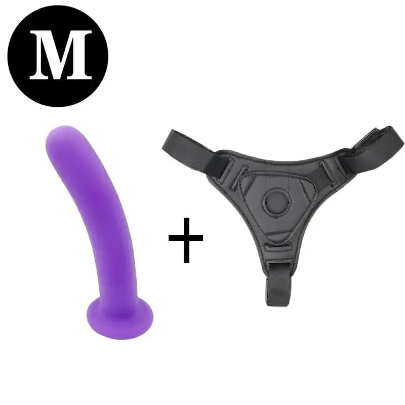 Verstellbares Silikon-Umschnalldildo-Geschirr-Set, S, M, L, Größen, realistische Penishöschen für Frauen, lesbische Paare, G-Punkt, Anal, Vaginal — image 14