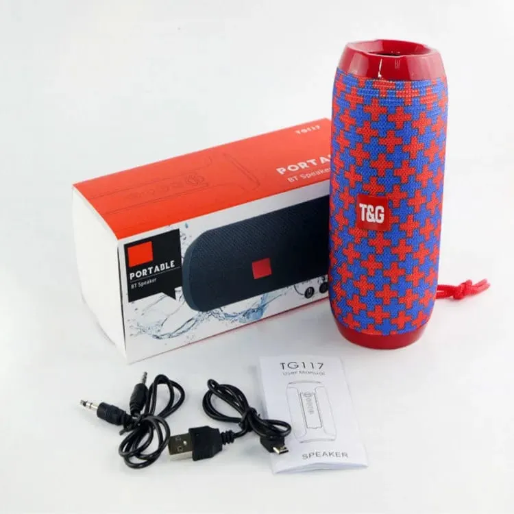 Tg117 alto-falante bluetooth ao ar livre portátil sem fio coluna dupla barra de som baixo subwoofer leitor música alto-falante rádio fm — image 7