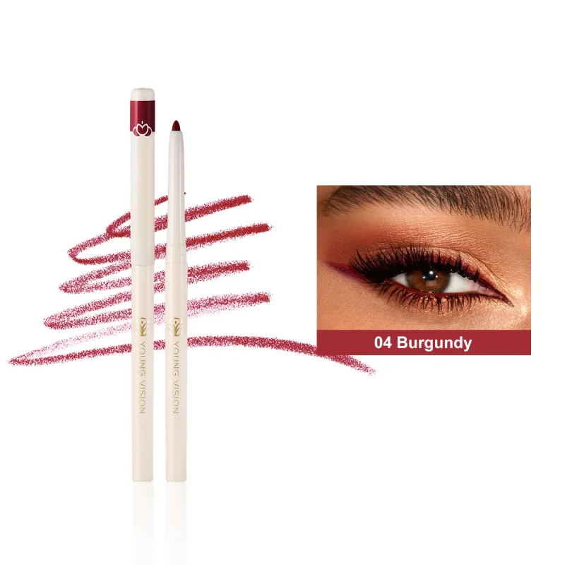 Silky Long Lasting Eye LinerดินสอBlade Tip Natural Matteไวน์อายไลเนอร์สีแดงง่ายต่อการสีและกันน้ำEye Make Upเครื่องสำอาง — image 10