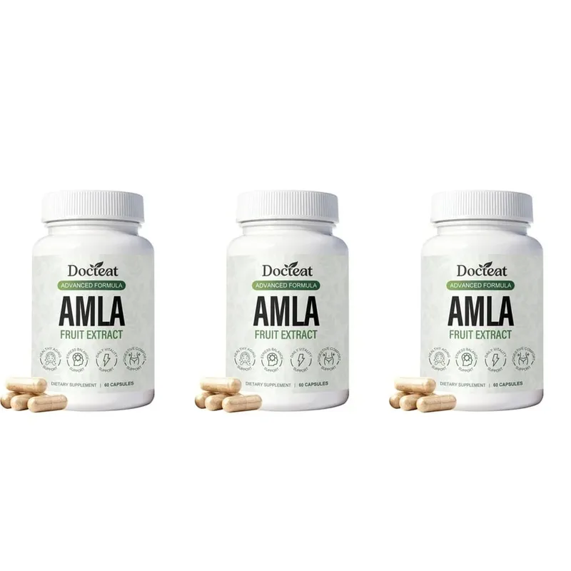 Κάψουλες Docteat Amla Fruit Extract Κάψουλες ανοσοποιητικής λειτουργίας Υποστήριξη για την υγεία του δέρματος με βιταμίνη C B3 CoQ10 PQQ 60 κάψουλες — image 9