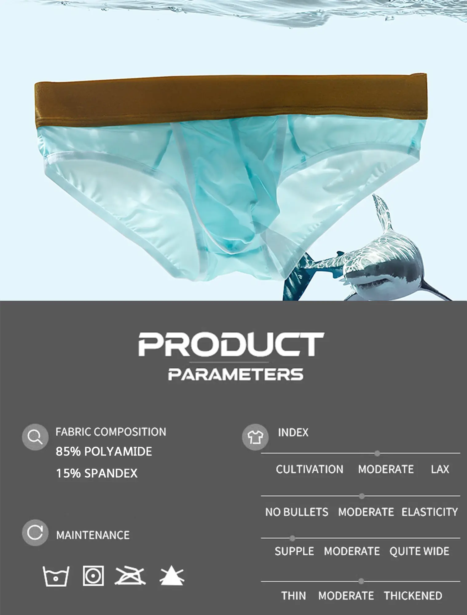Open Front Pouch Briefs Mens Ice Silk Youth Low Waist Bullet Separation Scrotum Support Panties Breathable Thin Underwear — image 10