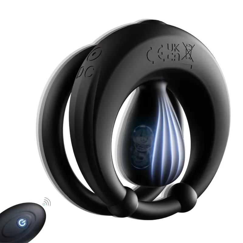 Anneau pénien vibrant anneau de pénis vibrateur Clitoris Stimulation retard éjaculation Cockring télécommande jouets sexuels pour homme
