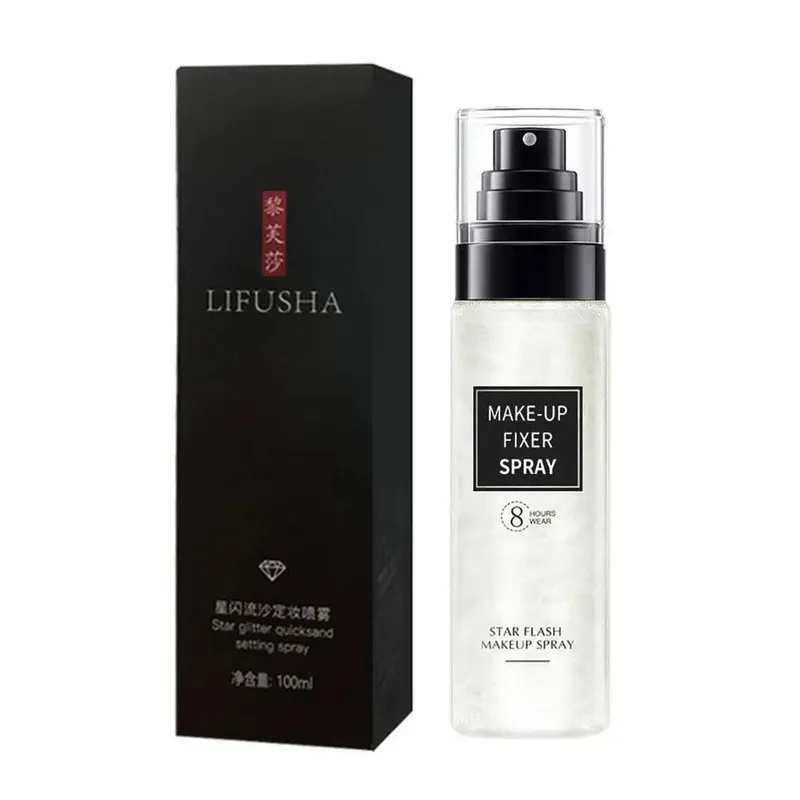 Profesjonalny spray utrwalający makijaż Szybkoschnąca mgiełka wykończeniowa do podkładu do twarzy Długotrwały utrwalacz w sprayu zapobiegający opadaniu Beauty Makeup