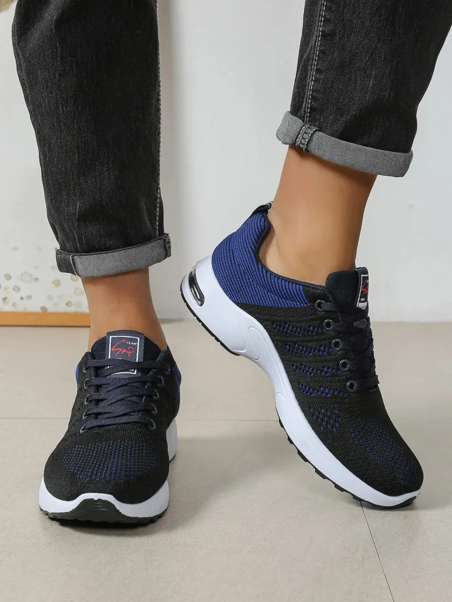 Tênis casual masculino malha respirável rendas até versátil leve sola macia caminhada diária calçado de corrida para uso ao ar livre — image 5
