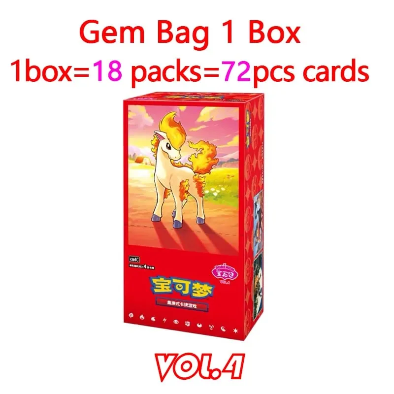 Original Pokemon GemPack Cards Vol.5 Vol.3 Vol.2 Vol.1 Trading PTCG Bag Gem Box Deck Sprigatito Eevee Pikachu Gengar Card Gift — image 8