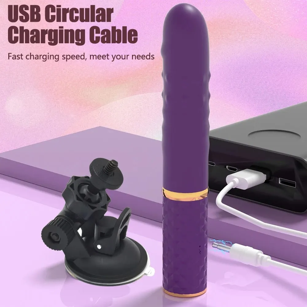 เริ่มต้น Telescopic Dildo Vibrator Thrusting Retractable หี G Spot Clitoral Anal Stimulation Sex Machine ของเล่นสำหรับผู้หญิง — image 5