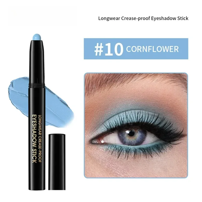 6 Colors Eyeshadow Pencil Stick Shimmer And Matte Waterproof Metallic Glitter Eye Shadow Highlighter Pencil Eyeshadow Cosmetics — image 11