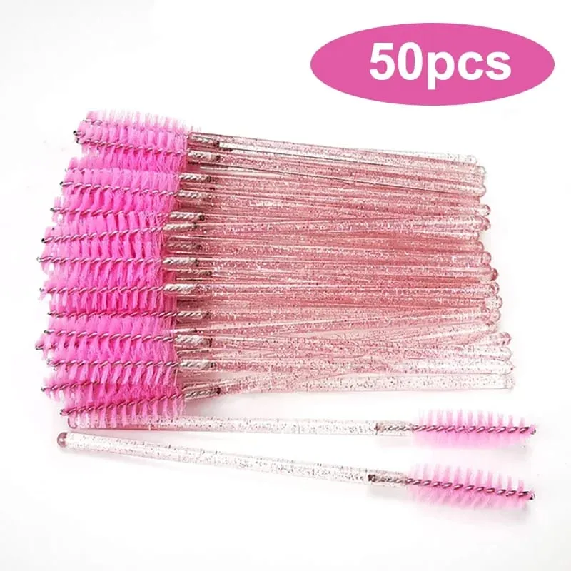 도매 50/1000/2000pcs 스풀리 브러쉬 애플리케이터 메이크업 도구 속눈썹 브러쉬 마스카라 완드 도매 눈썹 속눈썹 청소 — image 3