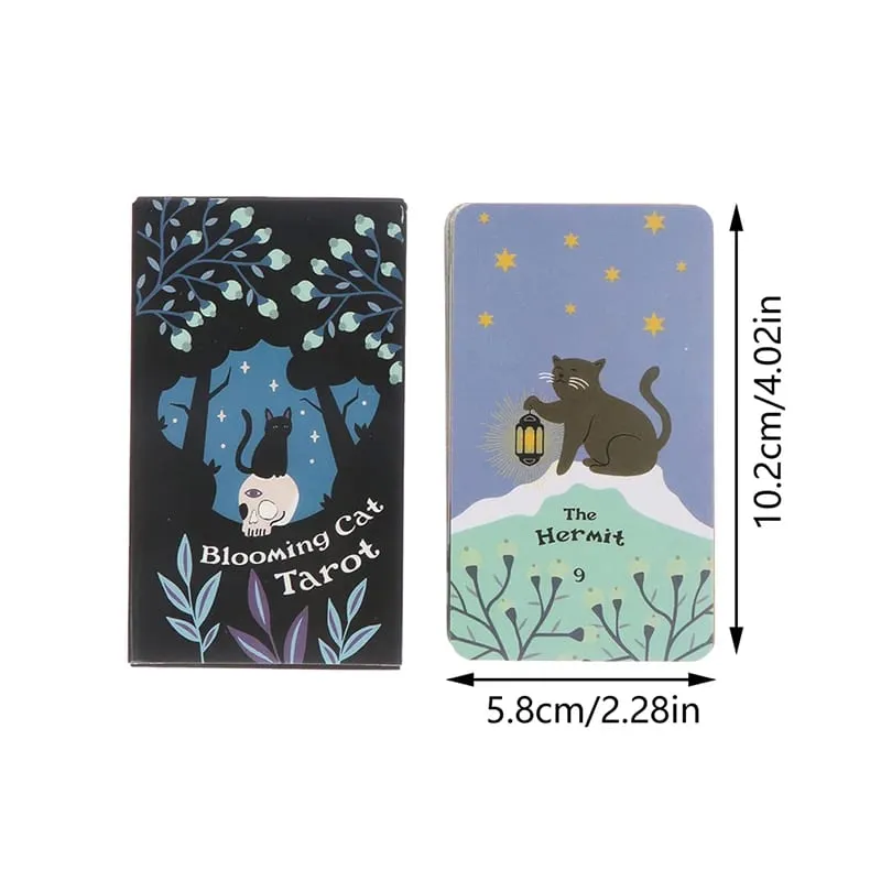 Kad Tarot Kucing Mekar Misteri Ramalan Oracle Card Board Permainan Kad Bermain Bahasa Inggeris — image 2