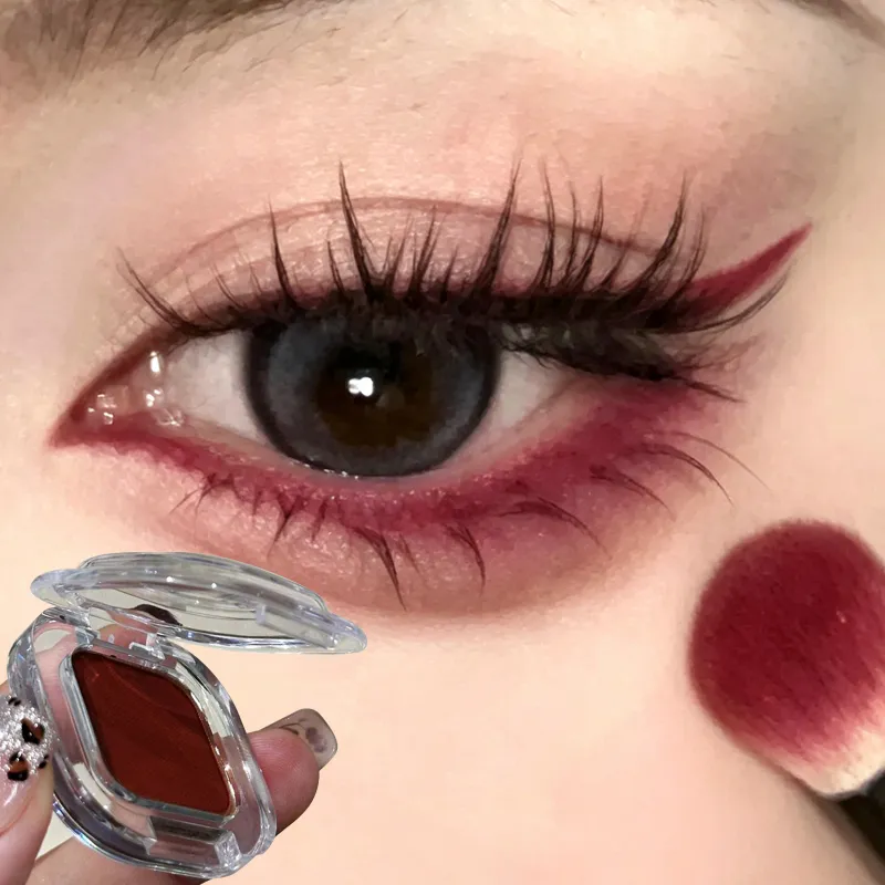Eyeliner Monochrome rouge marron, Palette de poudre de fard à paupières, chocolat soyeux mat couché, ver à soie, maquillage imperméable aegyo-sal — image 2