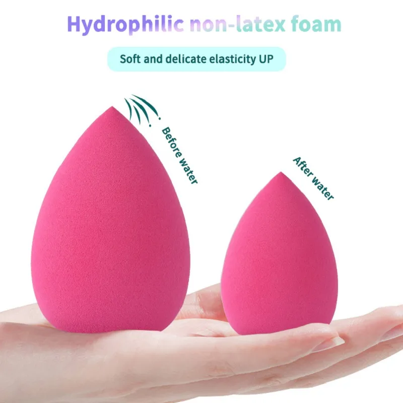 Spugna per trucco Soffio cosmetico Correttore Set frullatore in polvere Fondotinta Spugna Soffio Bagnato Diventa più grande Strumento cosmetico Spugna per trucco