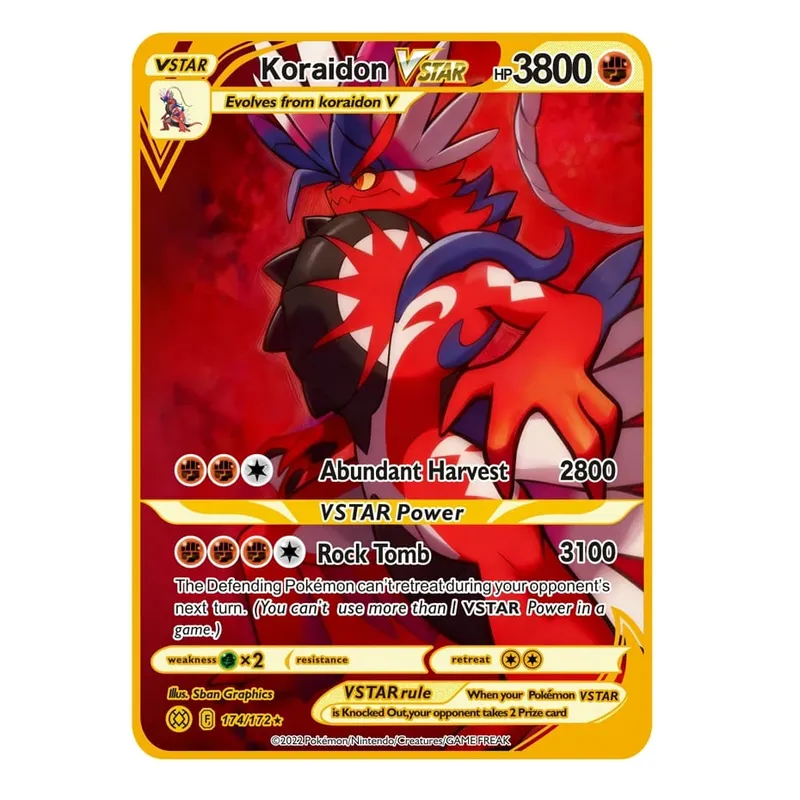 2026 ใหม่ Pokemon การ์ดโลหะ 10000 คะแนน Arceus Charizard Super Card Golden ภาษาอังกฤษ Mewtwo Vmax GX EX อะนิเมะคอลเลกชันการ์ดของขวัญ — image 17