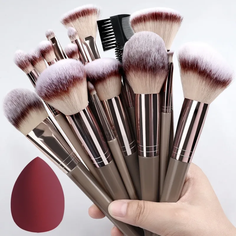 Set di pennelli per trucco da 20 pezzi Professionale Dettagli super morbidi Blush evidenziatore Fondotinta correttore Pennello per ombretto Strumento di bellezza per donna — image 31