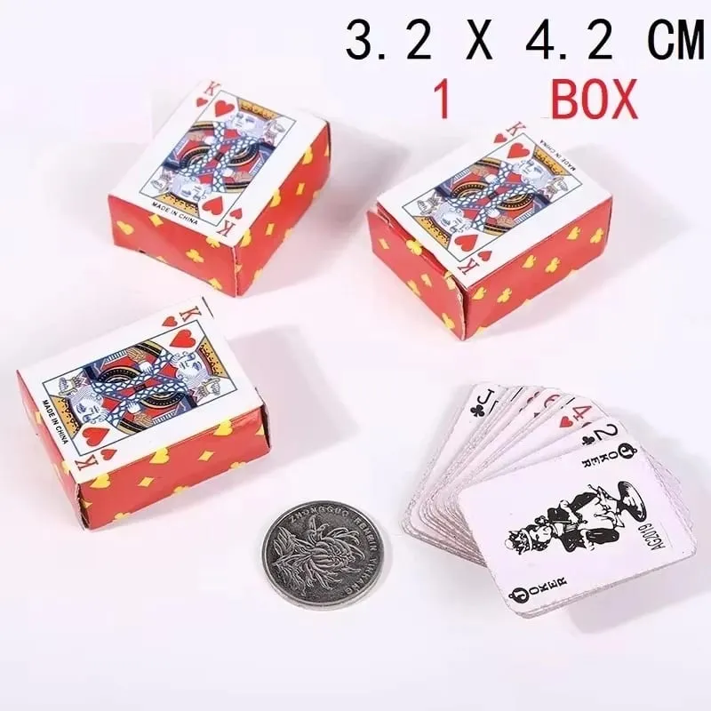 Lustige süße Mini-Spielkarten, Pokerspiele, super kleine Karten, Parodie, Geschenke, Reisespielzeug, Streich-Requisiten, Miniatur-Pokerkarte