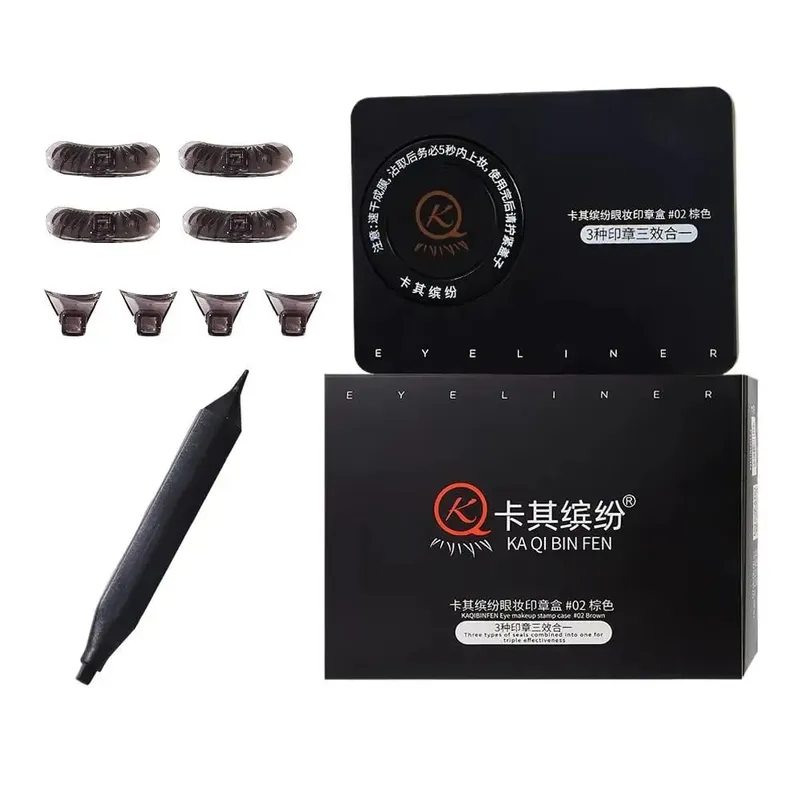 Tampon de maquillage pour les yeux, Eyeliner étanche 3 en 1, Portable, durable, anti-taches, Ultra-fin, naturel, pour les cils inférieurs, outils de maquillage — image 8