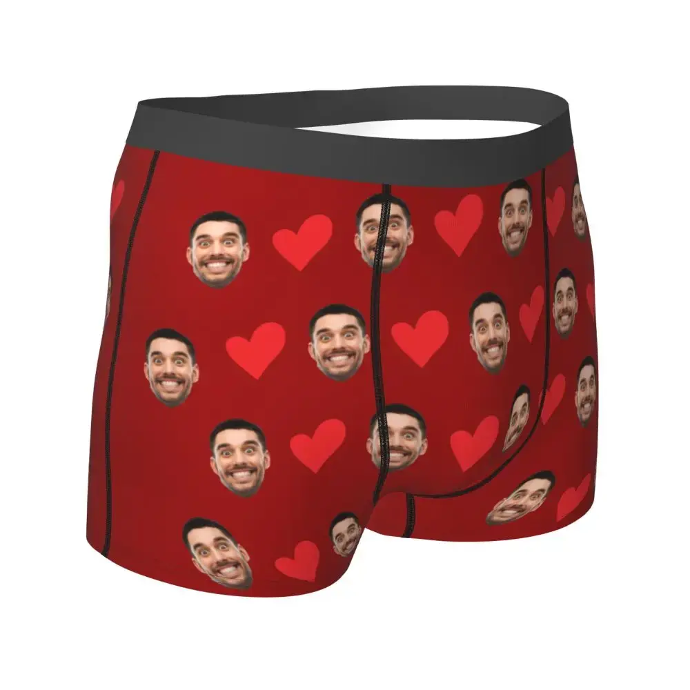 Personalized Face Photo Underwear Custom Heart Boxer Briefs Men Briefs Gift For Husband Anniversary Gift for Dad — image 11