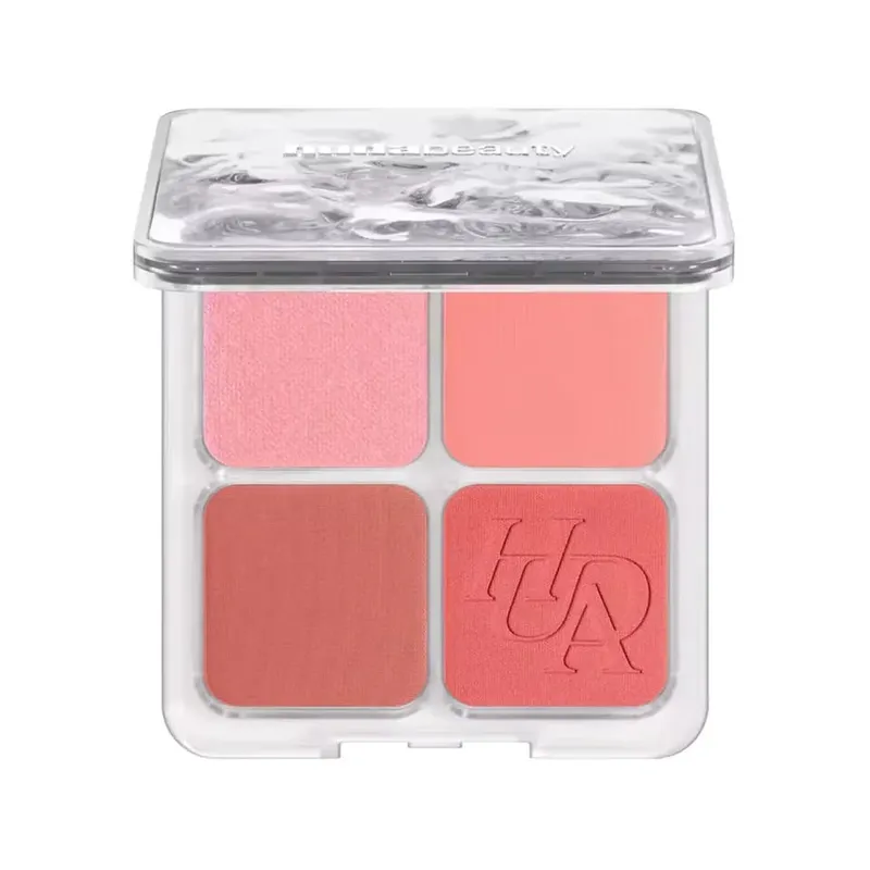 4-in-1 Glow Blush en Mario-penseelset Blush Filter Flush Eye Check Blush Palette Matte Shimmer Langdurig Dames Dagelijks Cosmetisch — image 7
