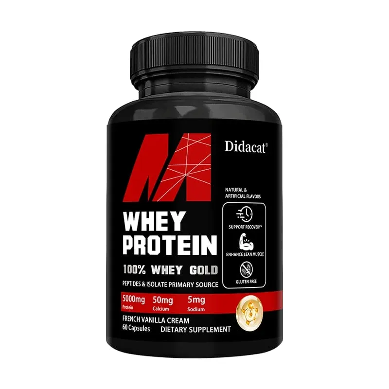 Didacat Whey Protein Concentrate dengan 5000mg Protein Bebas Gluten & Bukan GMO Meningkatkan Imuniti dan Menyokong Pemulihan Selepas Senaman — image 8