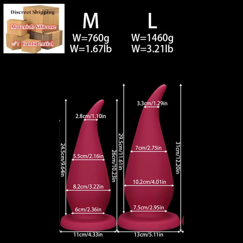 Silicone Large Anal Plug Big Butt Plug Dildo Anal Dilator Ass plug Masturbator Adult Sex Toys 18 For Men Women Gay Sex Shop 성인용품