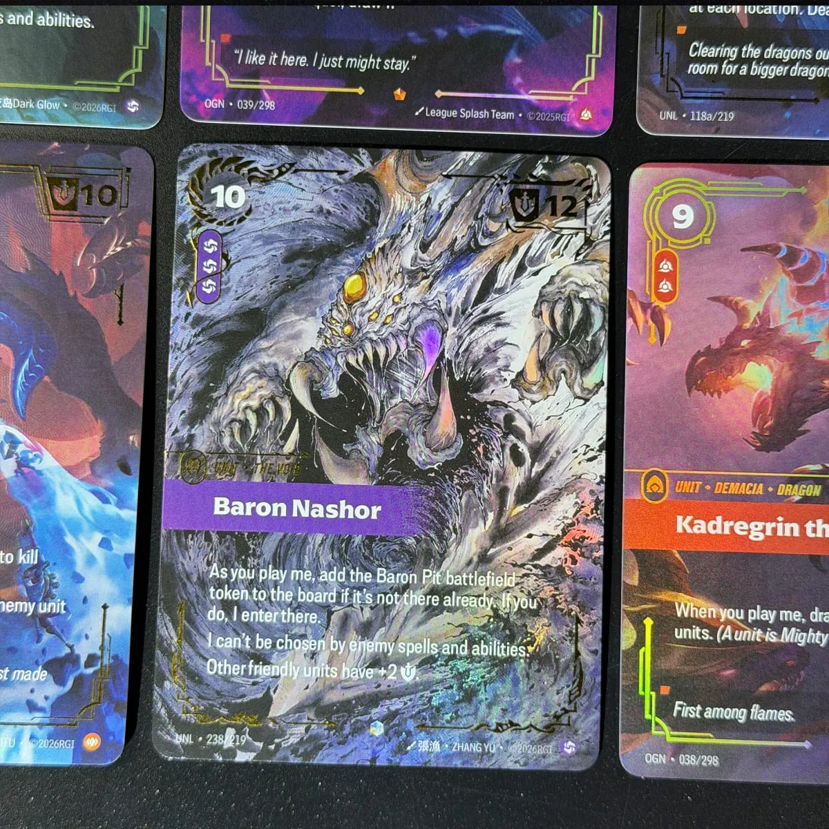 Rune Riftbound OGN Origin Genesis UNL Unleashed KaiSa Elder Dragon Collezionabile Alt Art Showcase Esclusiva Holo Foil Proxy Card