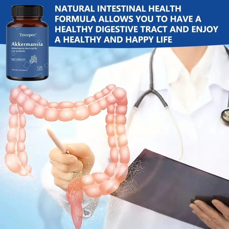 Integratore di supporto per la salute dell'intestino probiotico Akkermansia | Contiene Akkermansia Muciniphila – Migliora l'assorbimento dei nutrienti — image 3