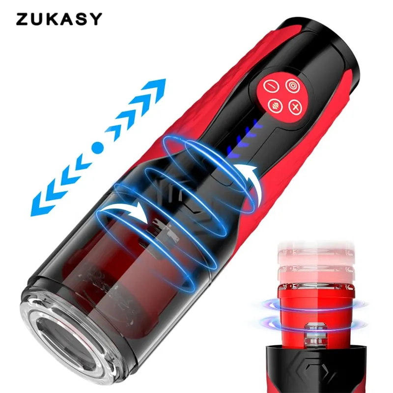 Teleskopischer männlicher Masturbator, automatischer Mastubator-Cup für Männer, 7 Schub-Rotationsmodi, Penispumpe, Kolben, Blowjob, Sexmaschine — image 12