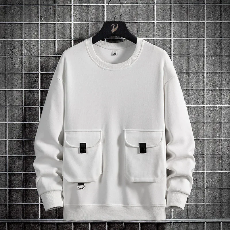 2024 Spring Men Stripe Sweatshirt Cotton Oversized Hoodies Men Long Sleeve O-Neck Pullovers Male Streetwear Fashion Tops 6Xl 8Xl — image 9
