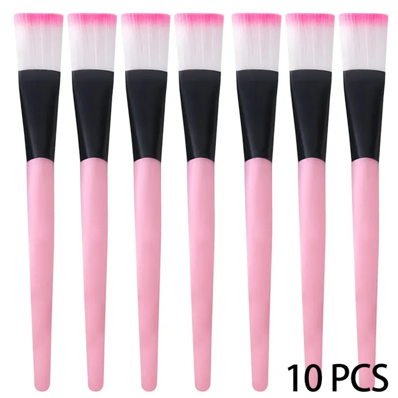 10PCS Berus Topeng Kipas Muka Berus Alat Aplikator Topeng Muka Berus Solek Untuk Wanita Pakar Estetika Alat Kosmetik Topeng Muka DIY — image 11