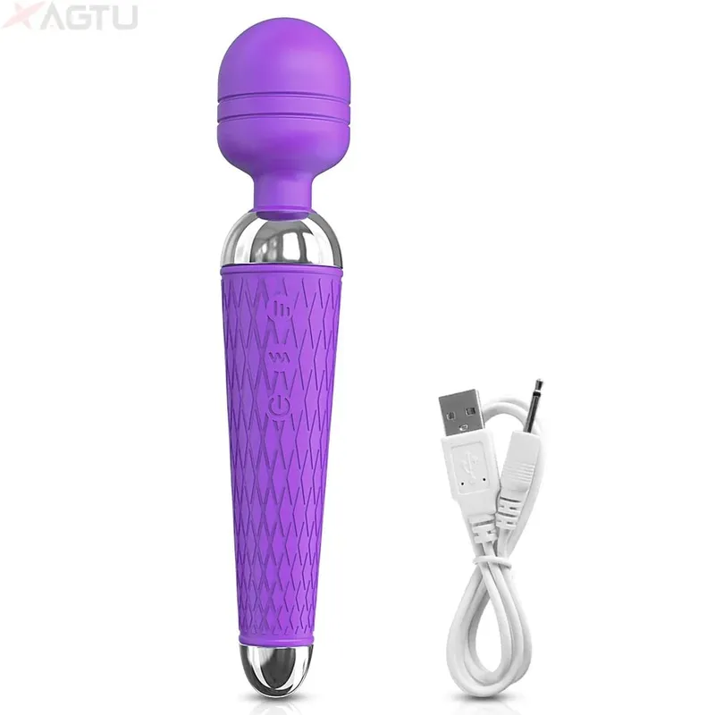 AV Vibrator for Women Clitoris Stimulator Nipple G Spot Magic-Wand Dildo Female Vibrating Masturbation Adult Sex Toy for Women — image 8