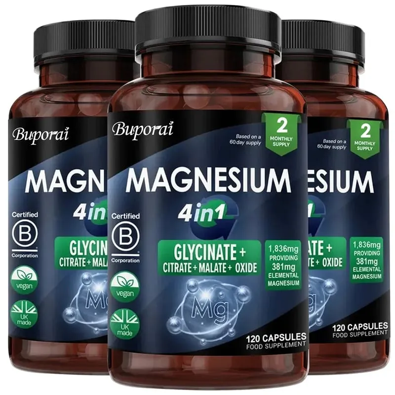 Magnesium 4-in-1 Complex - Supports Immune Health Promotes Muscle Relaxation and Bone Health and Helps Improve Sleep — image 11