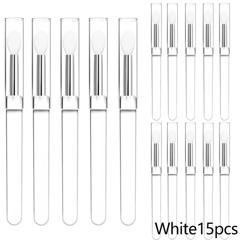 3/15PCS Silicone Lip Mask Applicator Reusable Lip Brush Transparent Lipstick Tool For Lip Gloss Eyeshadow Brushes Makeup Tools — image 12