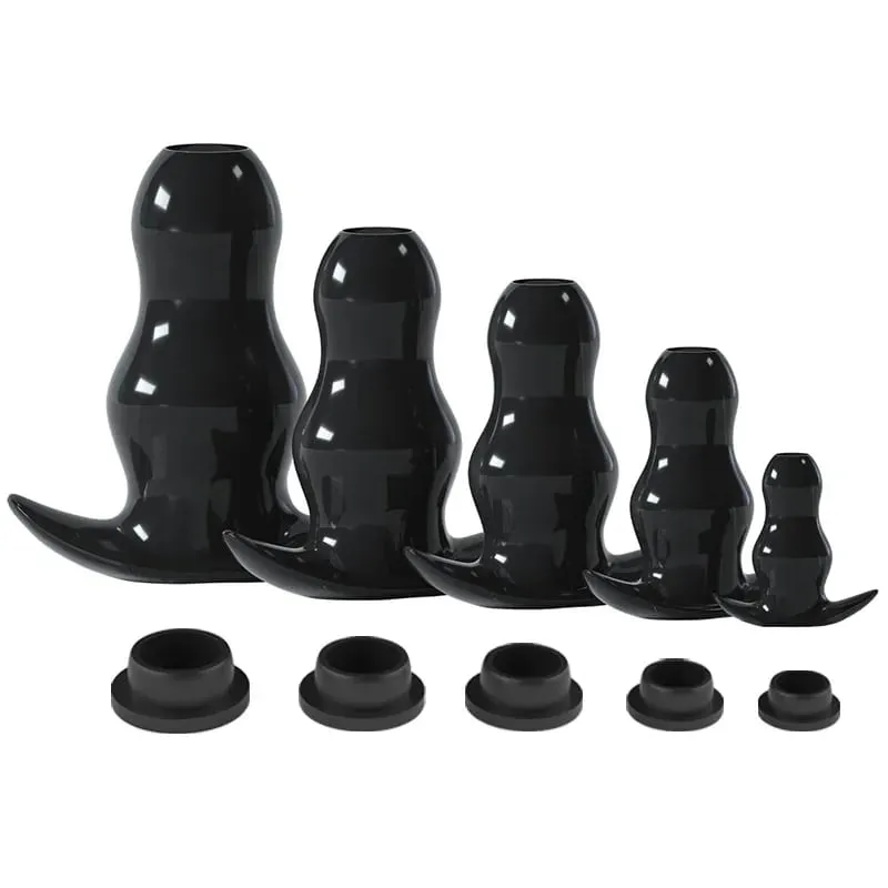 5 velikostí dutý anální kolík/dilatátor/dildo Soft Speculum Sada análních kolíků pro masáž prostaty Intimní/klystýrové sexuální hračky pro ženy Muži Gay — image 1