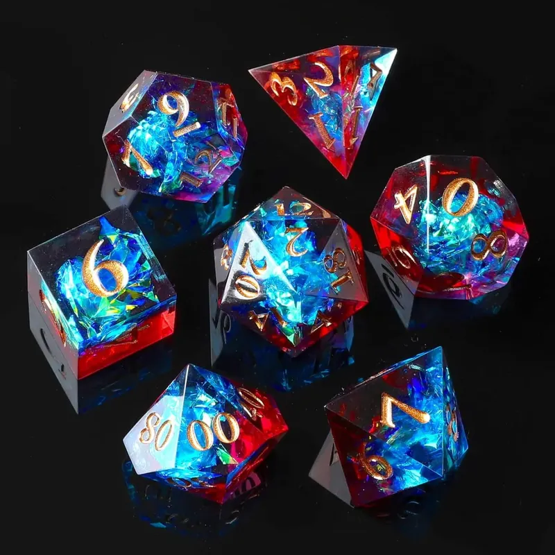 Set Dadu DND Resin Sharp Edge untuk Dungeons and Dragons Role Playing dan Permainan Meja — image 12