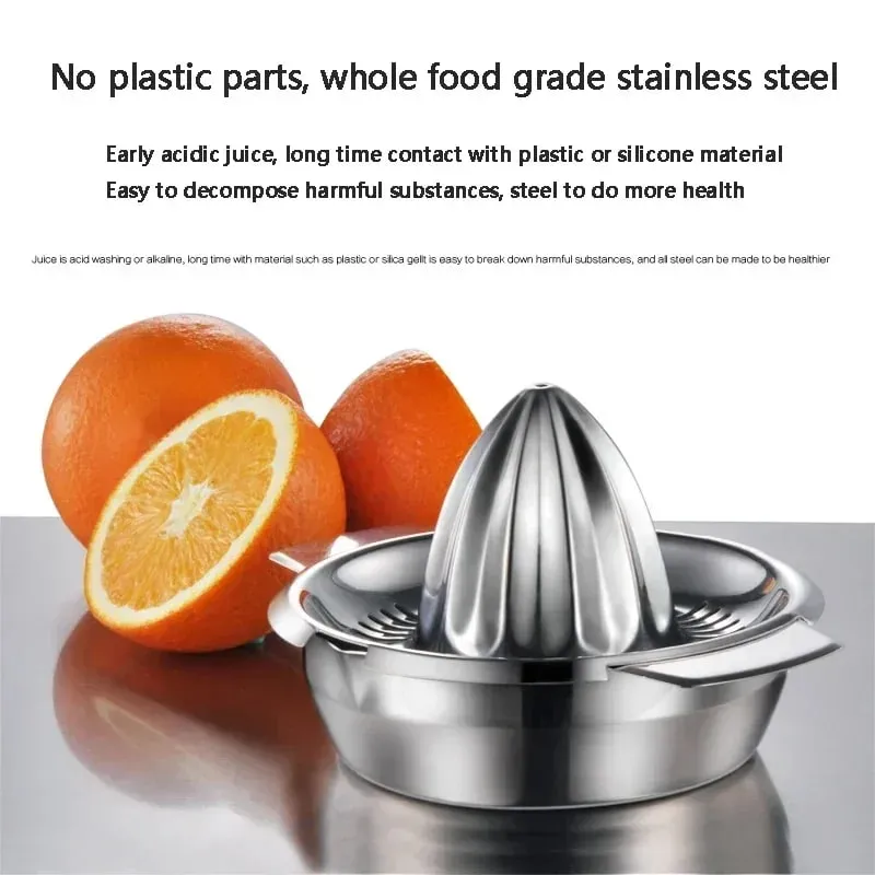304 สแตนเลสเครื่องคั้นน้ำผลไม้มะนาวบ้านขนาดเล็ก Creative Juicer แบบพกพาเครื่องคั้นน้ำผลไม้ Orange Squeezer — image 4
